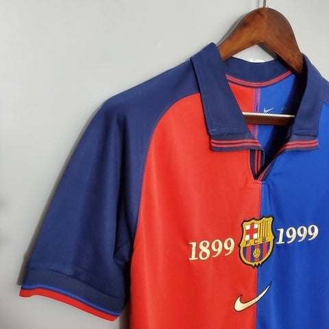 Barcelona Jersey - Retro - detail shot