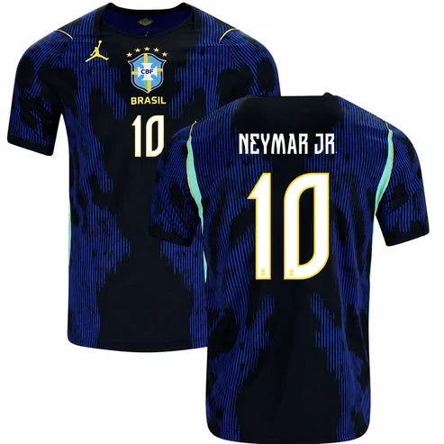 Brazil Away World Cup II - #NEYMAR JR - 10 Jersey 2026 - Fan - front view