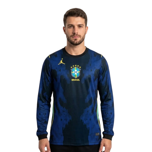 Brazil Away World Cup II - Long Sleeve Jersey 2026 - Fan - front view