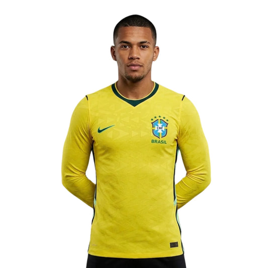 Brazil Home World Cup I - Long Sleeve Jersey 2026 - Fan - front view