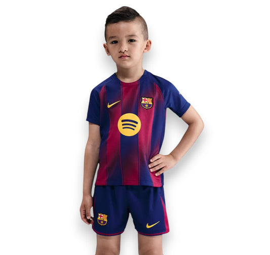 Barcelona Home Kids Jersey 2025/26 - Fan - front view