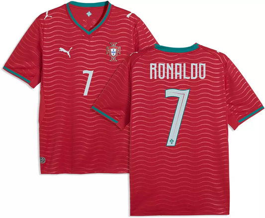Portugal Home Jersey 2026 Ronaldo #7 - Fan - front view