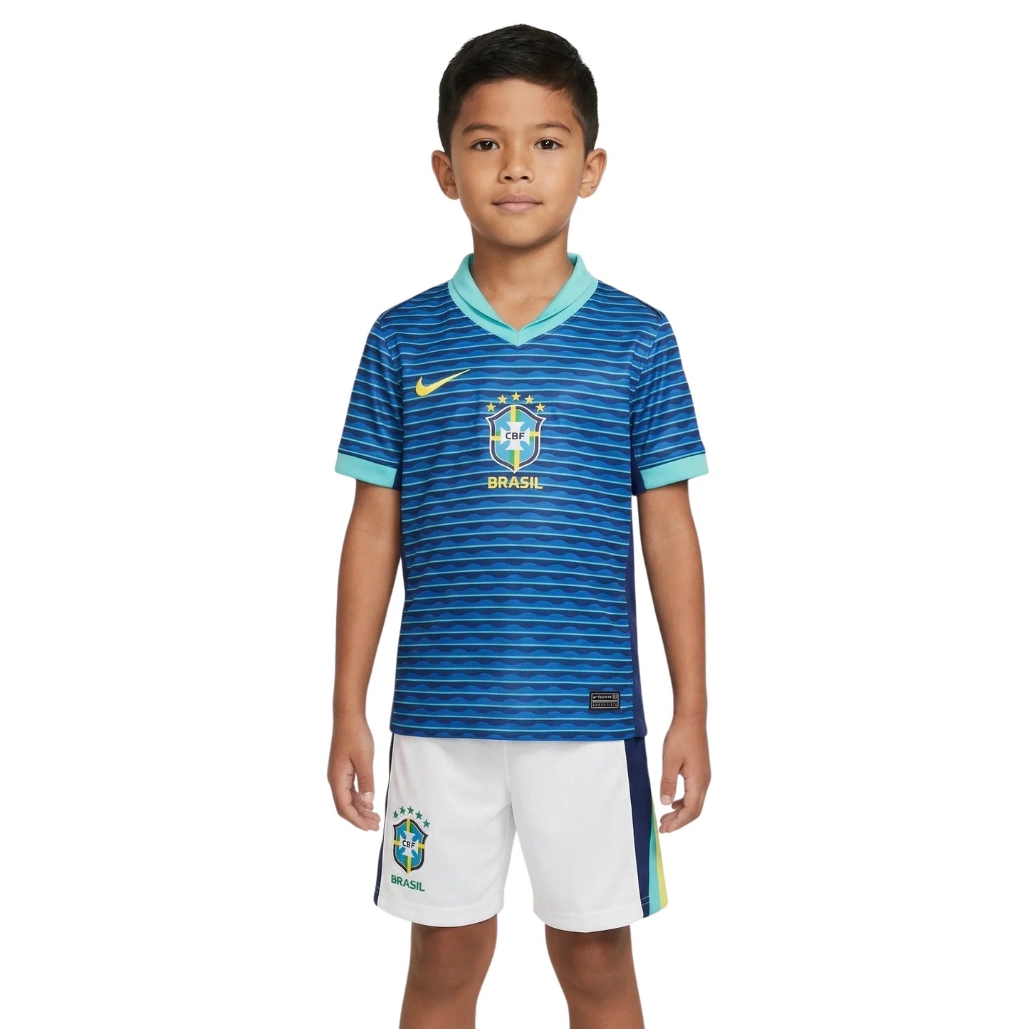 Brazil Jersey 2024/25 - Kids Kit - front view