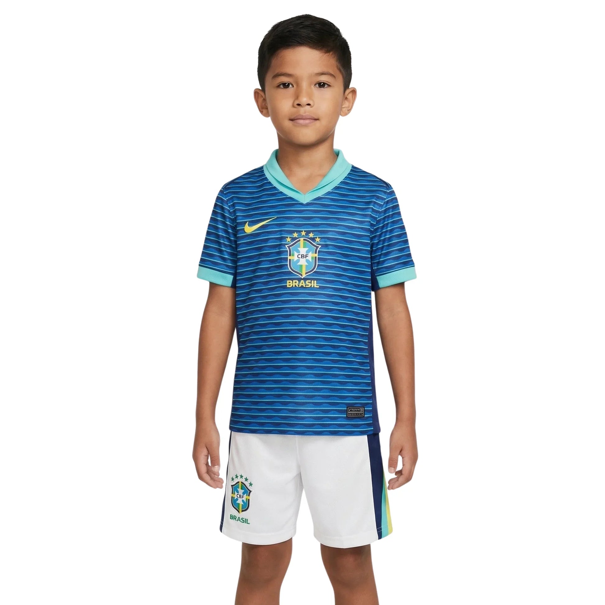 Brazil Jersey 2024/25 - Kids Kit - front view