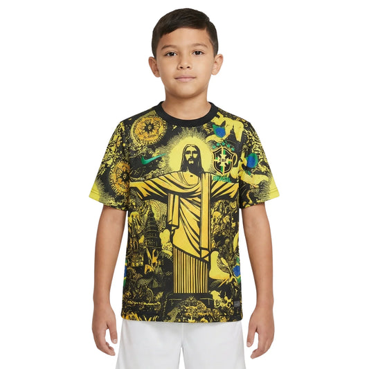 Brazil Jersey 2024/20 - Kids Kit - front view