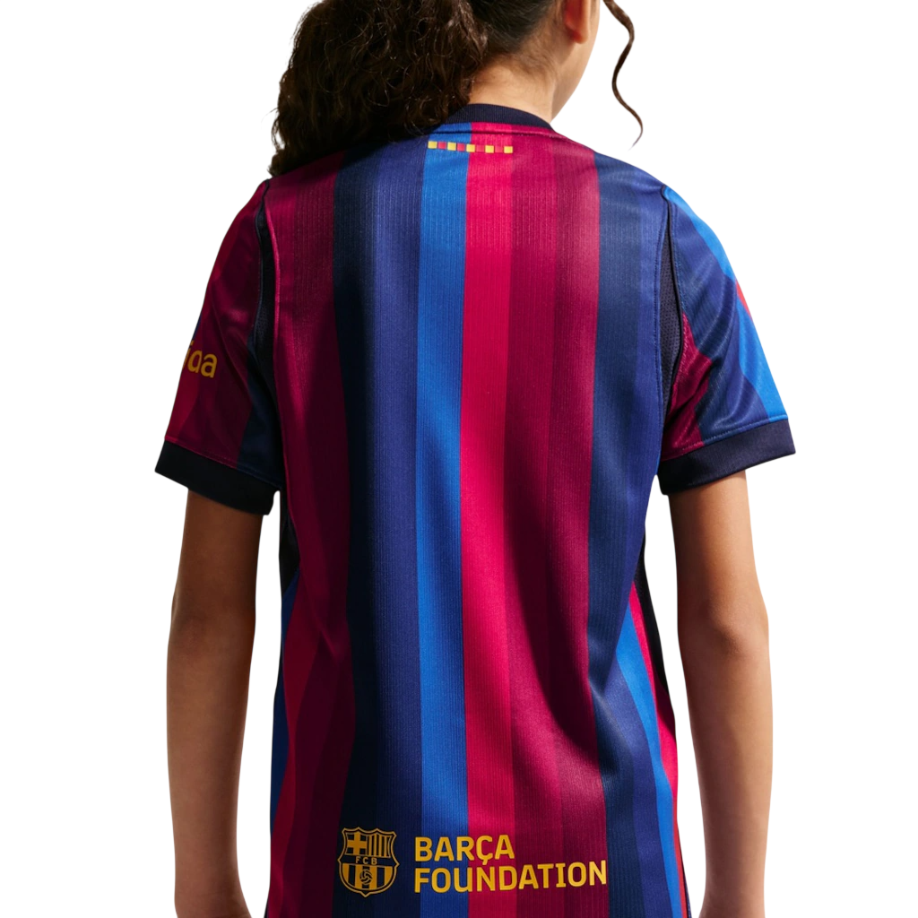 Barcelona Home Jersey 2026/27 - Kids Kit - model photo