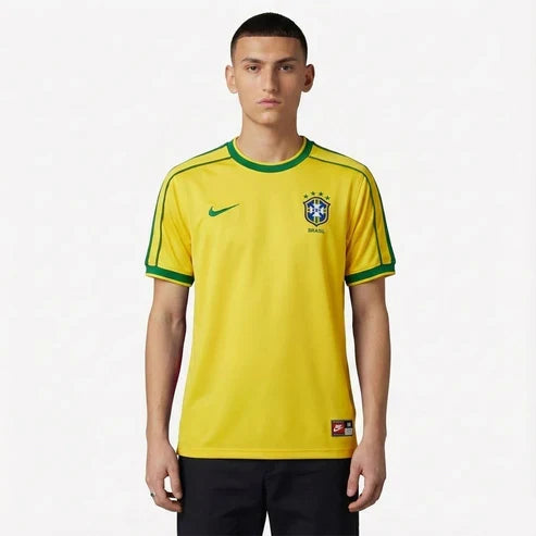 Brazil Home Jersey - Retro - front view