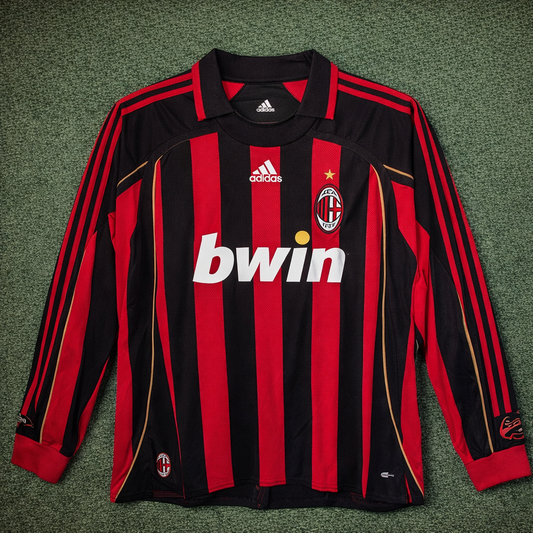 AC Milan Home Long Sleeve Jersey 2006/07 - Retro