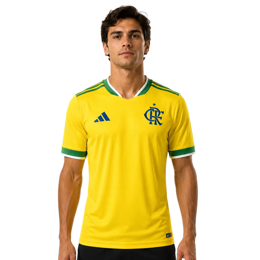 Flamengo World Cup - Yellow Green Jersey 2026/27 - Fan - front view