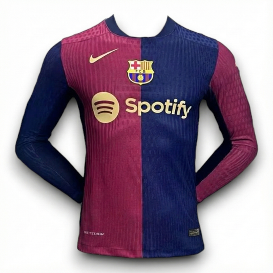 Barcelona Home 24/25 - Long Sleeve Jersey - Player - front view