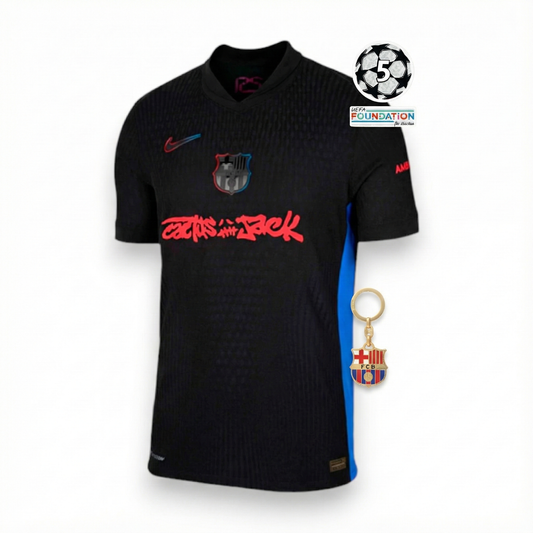 Barcelona Away X Travis Scott Jersey - Player - front view