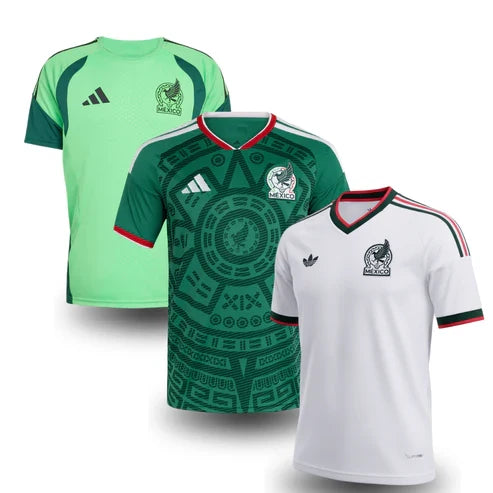 Mexico Training World Cup 3-Pack - Home, Away & Jersey - Fan - front view