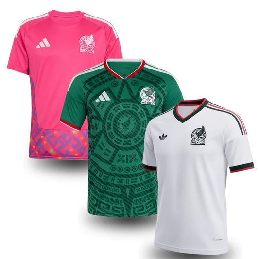 Mexico Goalkeeper World Cup 3-Pack - Home, Away & Jersey - front view