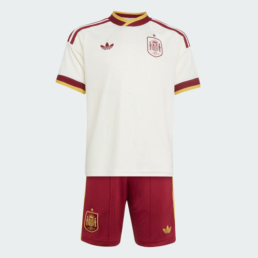 Spain Away Jersey 2026 - Kids Kit - front view