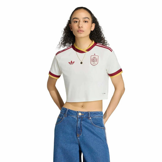 Spain Away World Cup II - Cropped Jersey 2026 - Women's - front view
