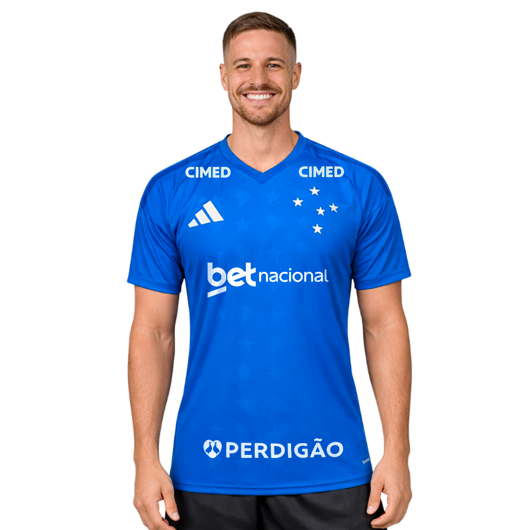 Cruzeiro Home I With Sponsors Jersey 2026/27 - Fan - front view
