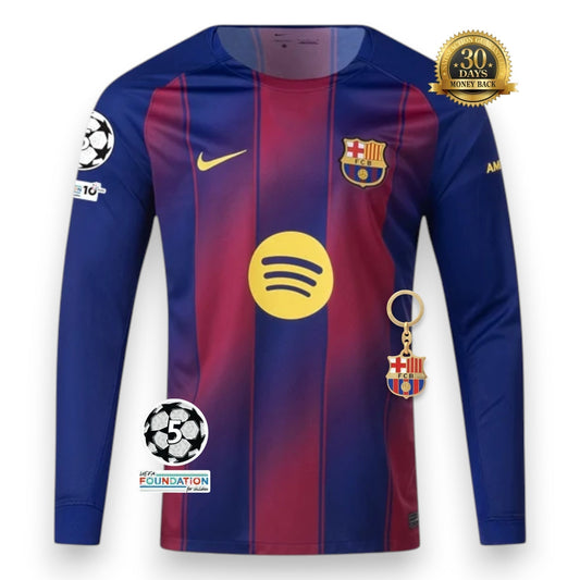 Barcelona Home 25/26 - Long Sleeve Jersey - Fan - front view
