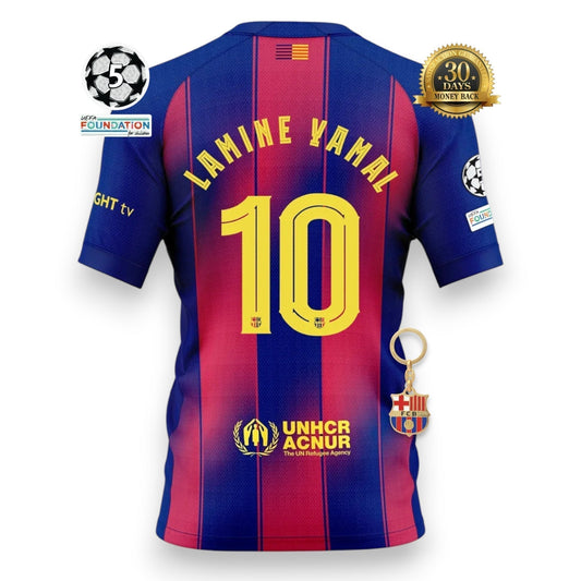 Barcelona Home Jersey 2025/26 YAMAL #10 - Fan - front view