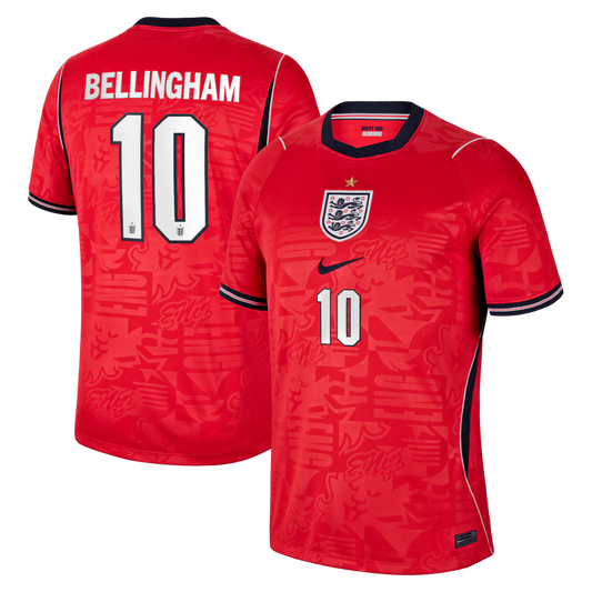 England Away Jersey 2026 Bellingham #10 - Fan - front view