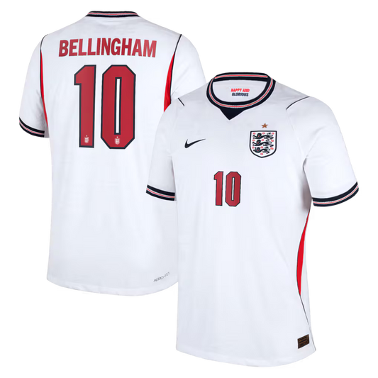 England Home Jersey 2026 Bellingham #10 - Fan - front view