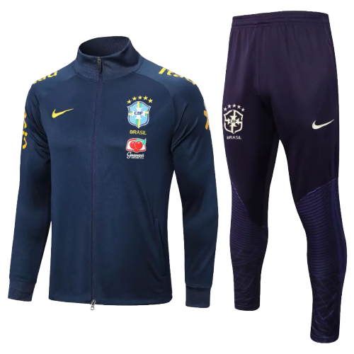Brazil Travel National Team Man Com Patrocinio Jacket - Fan - front view