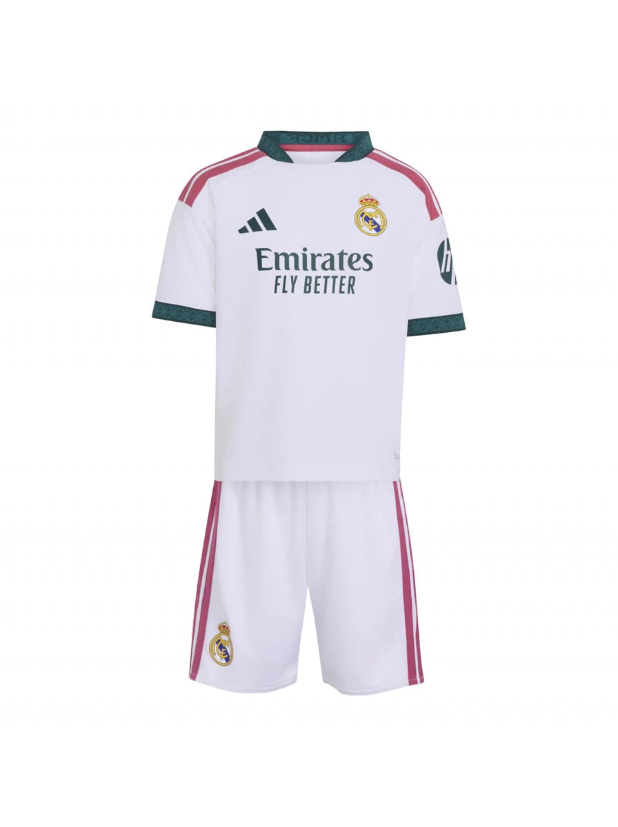 Real Madrid Home Jersey 2026/27 - Kids Kit - back view